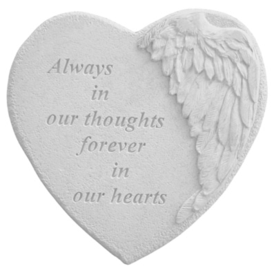 In Our Thoughts Heart Stone